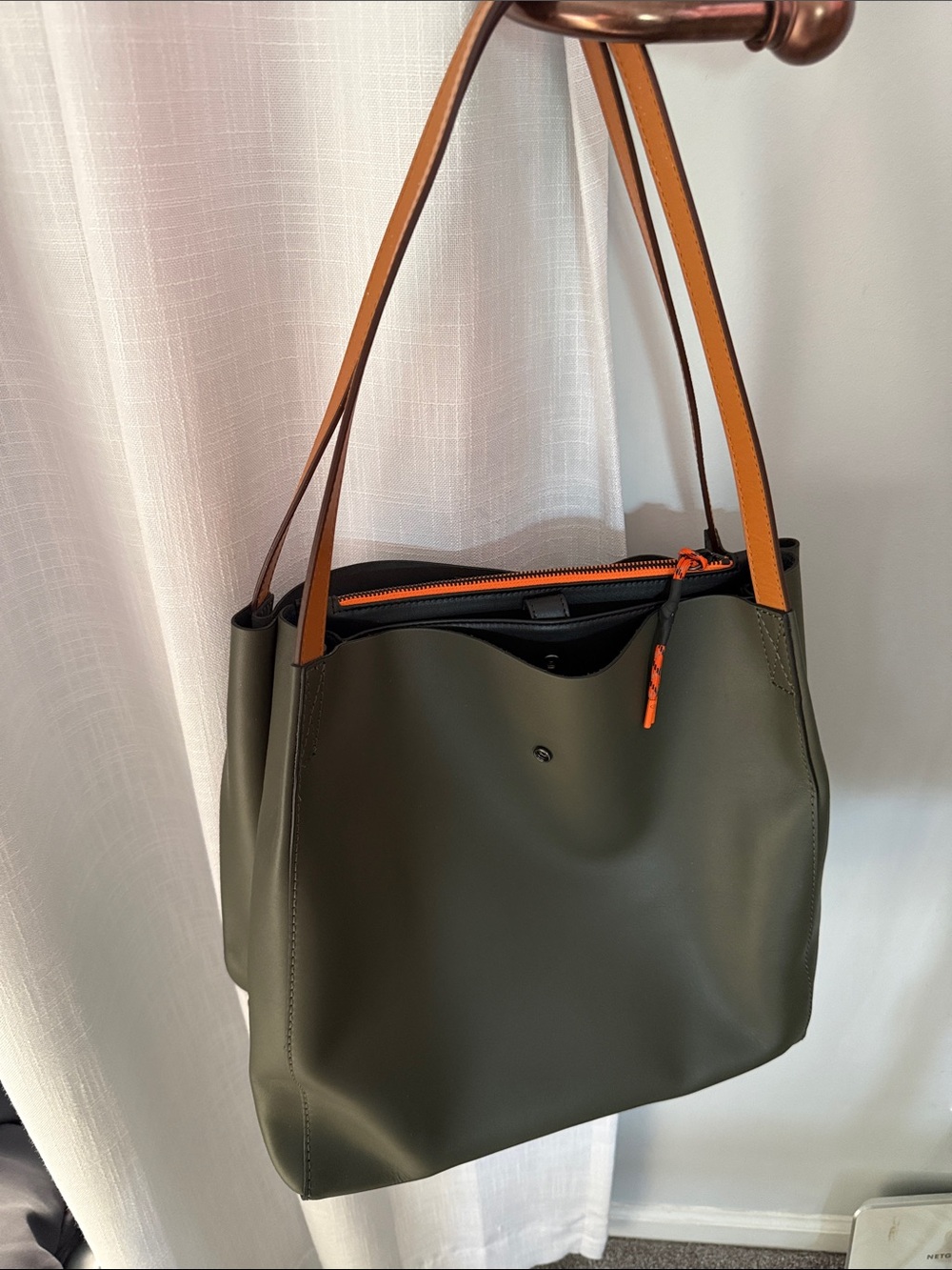 rag & bone Olive Tote with Tan Handles - Picture 3 of 8